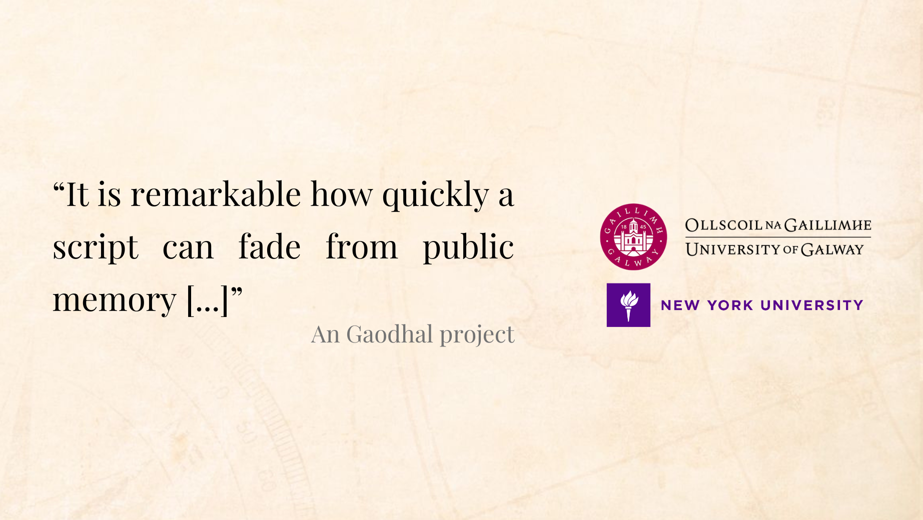 An Gaodhal project