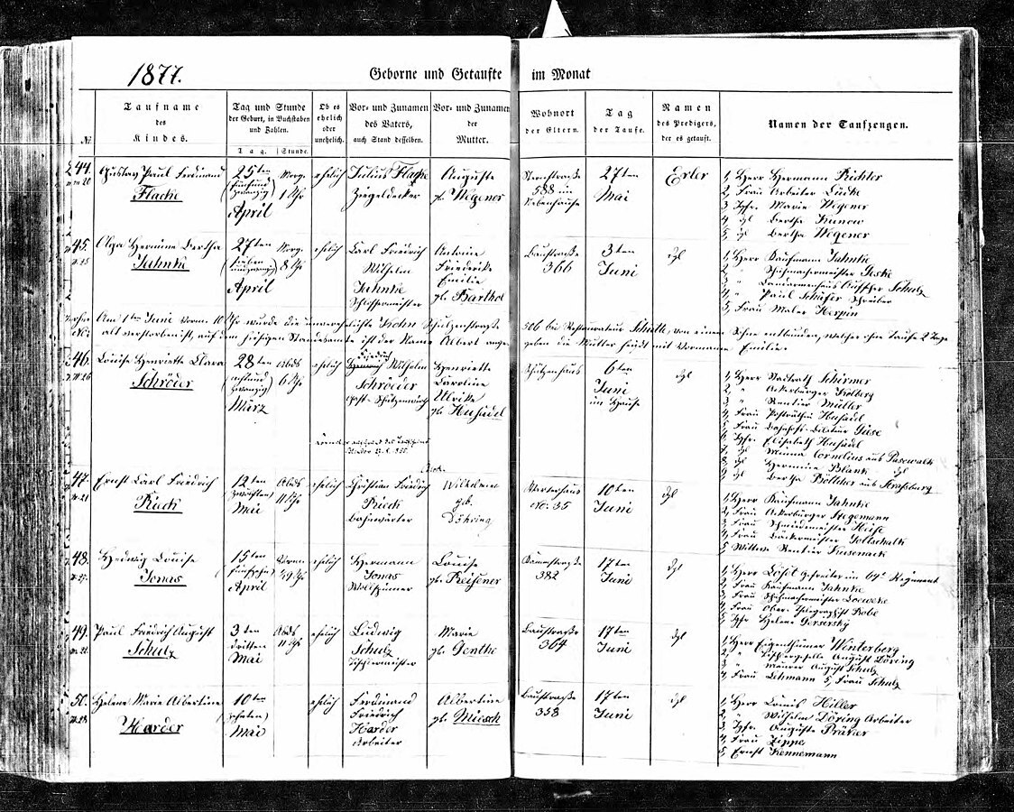 Luise_Henriette_Clara_Schröder_birth_register