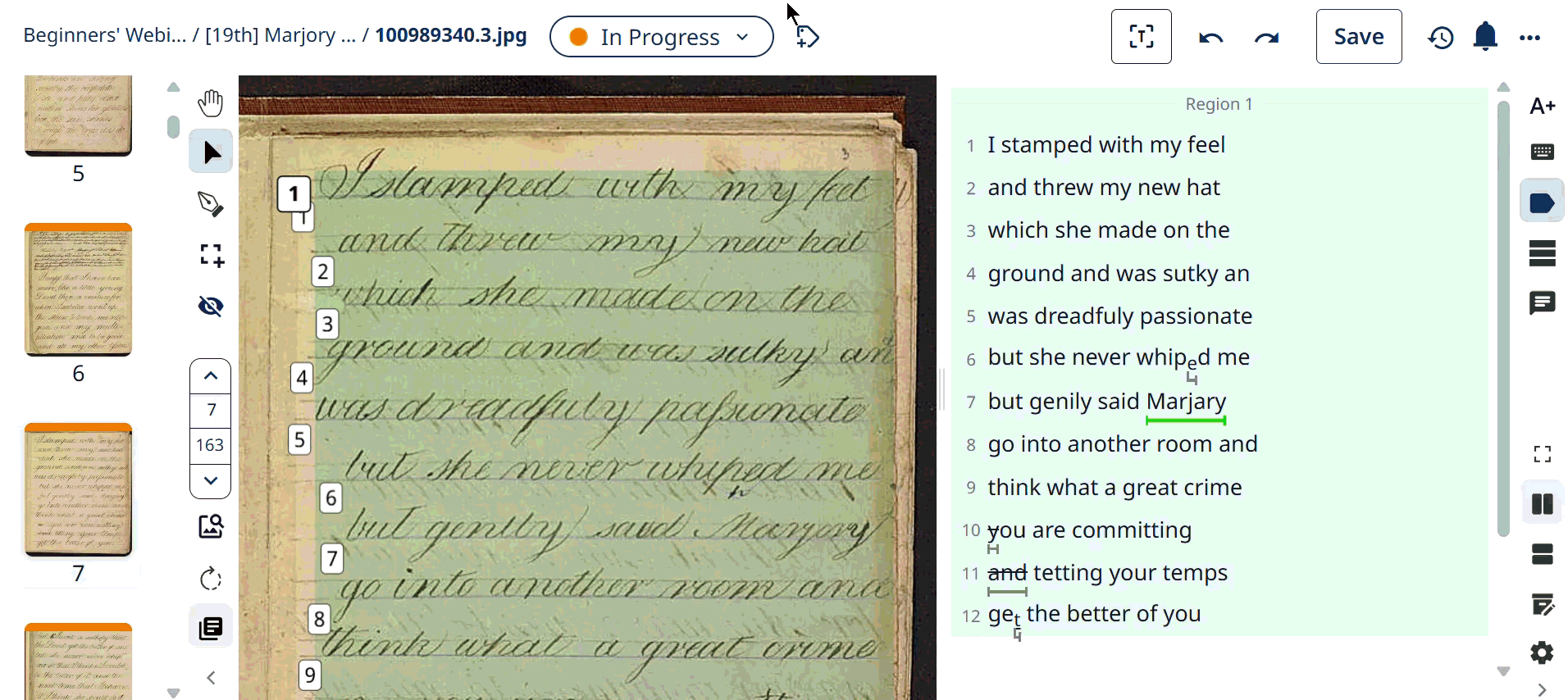 Saving as Ground Truth