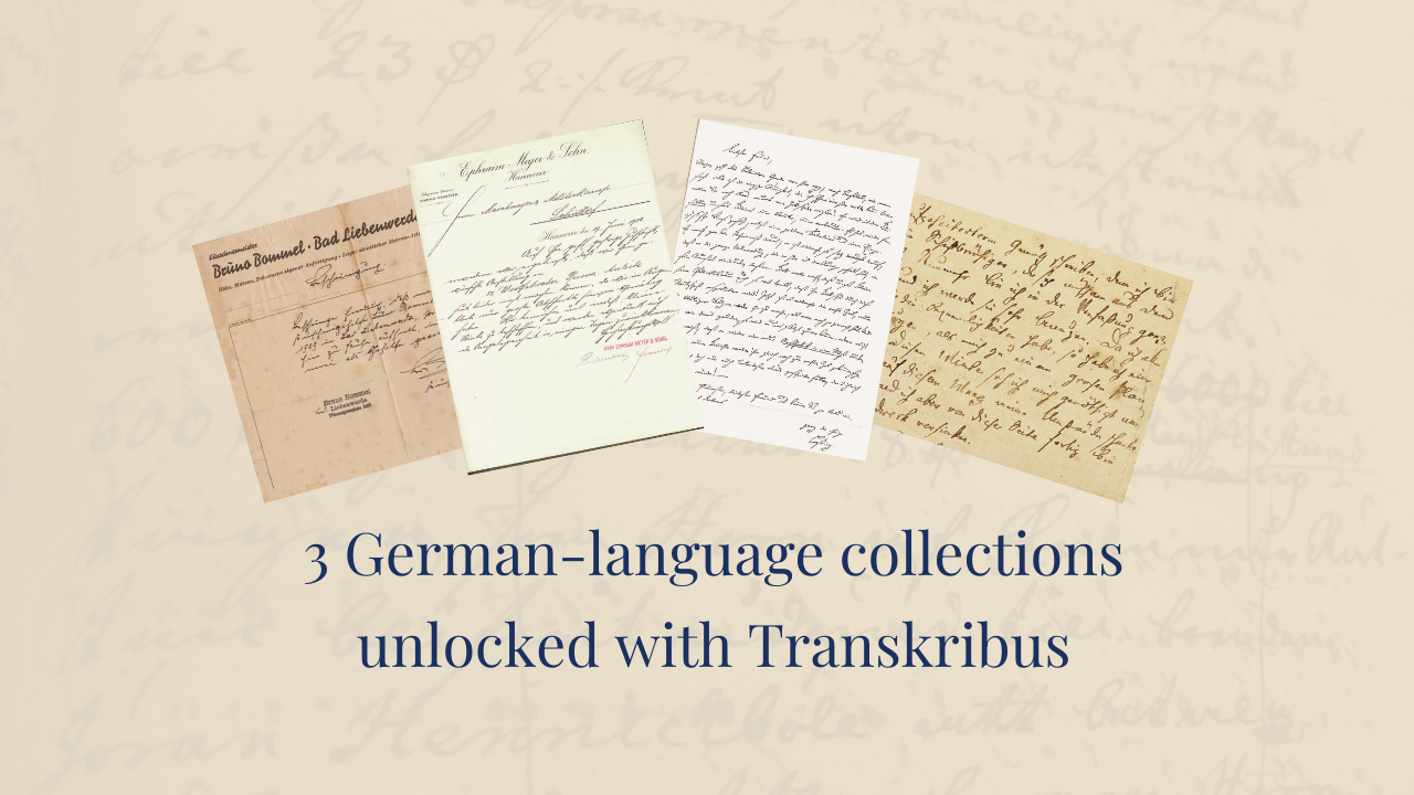 AI Made for German: Unlocking German-language archives with Transkribus